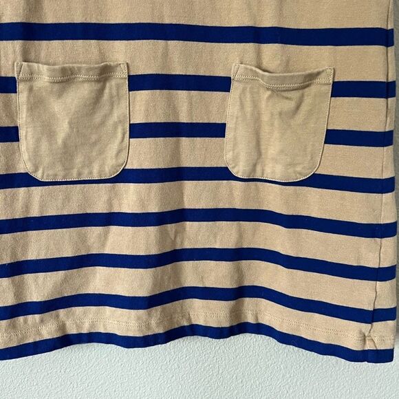 Boden Tan/Navy Striped Breton Knit Dress - Picture 3 of 8